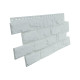 Фасадная панель Гранд Лайн Колотый камень Классика, молочный