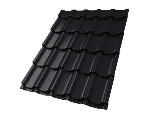 Металлочерепица Kvinta Plus 0,5 Drap TX RAL 9005 черный в Ступино