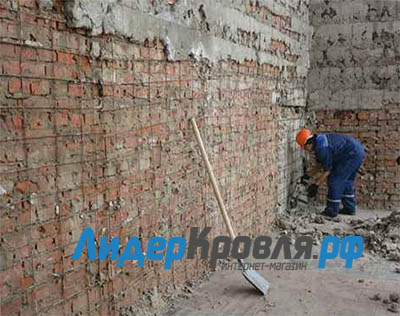 демонтаж старого вентилируемого фасада